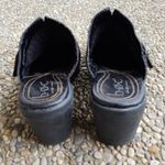 B.O.C Slip Ons Black Leather Upper Slip On Heels Photo 4