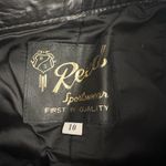 Reed Sportswear Black Leather Deadstock High Waist Straight Pants Trousers 10 Photo 7