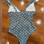 SheIn Green & White Polka Dot One Piece Bathing Suit Swimsuit Photo 4