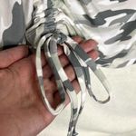 Cato  Camouflage Side Ruched Tie Crew Neck Long Sleeve Workout Top Size 18/20W Photo 5