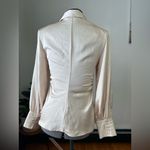 ZARA  cream satin ruched blouse Photo 3