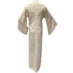 American Vintage 1970s Evelyn Pearson Embroidered Muslin Boho Dress with Bell Sleeves small Photo 6