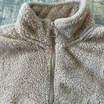Forever 21 Beige Cropped Sherpa Fleece Pullover Small Photo 5