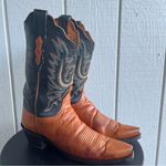 Lucchese  1883 N7361 Two Tone Western Boots Embroidered Snip Toe Women’s 9 B Photo 3