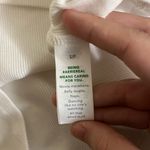 Aerie  Green & White Ribbed Baseball Tee Photo 2