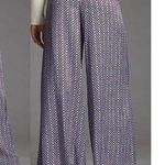 Maeve by Anthropologie High Waisted Wide-Leg Trouser Pants Purple 12 Photo 0