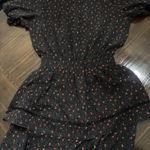 Tuckernuck The Shirt By Rochelle Behrens Dress Eyelet Classic Tiered Small Black Photo 8