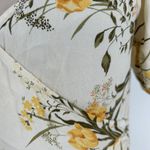 Reformation  Pearl Dress Aurora Floral Cream Ivory Orange Gold Puff Sleeve Midi 8 Photo 3