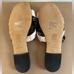 J.Crew  Factory Mixed crisscross slide sandals in Black Natural Mixed Photo 7