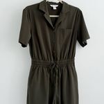 Athleta Avenue Olive Green Athletic Romper Photo 2