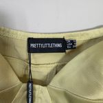 Pretty Little Thing NWT  Puff Sleeve Corset Bodycon Mini Dress Womens 6 Olive Green Photo 7