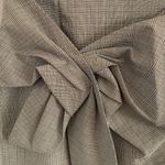 ZARA Black & White Houndstooth mini Skirt with Bow Knot Photo 4