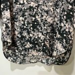 Catherine Gee Dress Long Sleeve Shirt Dress Large Geometric Stars Buttons Silk Black Photo 2