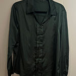 Allegra K  Dark Green Blouse Size Large Photo 0