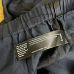 Eileen Fisher Silk Cotton Pants Black Blue Womens PM Petite Medium Brushstroke Photo 8