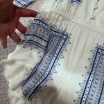 The Jetset Diaries  Elegant Women’s White and Blue Romper XS Photo 4