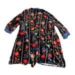 NWOT Pioneer Woman Velvet Ruana Size Small Medium‎ Floral Causal Elegant Black Photo 4