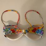 Recco Size Small Floral Brazilian Bikini Top. New Without Tags. Red Photo 3