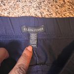 Eileen Fisher Women's XS Navy Blue Knit Pants Side Zip Pockets Stretch Photo 2