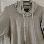 Cynthia Rowley  Women’s Cowl Neck Beige Pullover Knit Sweater Size Small Casual Photo 2