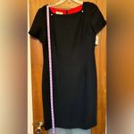 Talbots  Women Petite Vtgd Lined NWT Little Black Dress w Rhinestone Button-10P Photo 6