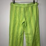 Victoria's Secret Vintage VS PINK Stripe Pajama Pants Y2K Early 2000s Cotton Lounge S Green W Belt Photo 3