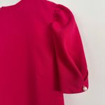 ZARA  Pink Pearl Puff Sleeve Mini Dress Size Medium Photo 1