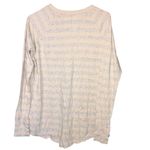 We The Free  peach long sleeve striped top XS oversized #746 Photo 3