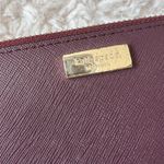 Kate Spade  Burgundy Purple Leather Zip Wallet EUC Photo 1