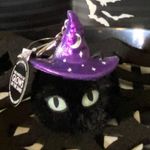 Bath & Body Works Halloween Glow in the Dark Black Cat Pom PocketBac Holder Photo 0