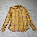 Maurice's Womens Plaid Shirt Button Down Long Sleeve Lightweight Casual Top XS Photo 3
