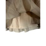 Gap  Beige Cotton Elastic Waist Front Tie Lined Mini Skirt Women Sz S Photo 5