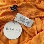 Boho Me  NWT peach halter cutout wide leg cropped jumpsuit Photo 7