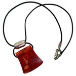 Silpada  Sponge Coral Leather Necklace Photo 0