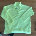 Aerie  NWT Cloud Sherpa Oversized pullover tennis ball green sz medium 24” p2p Photo 12