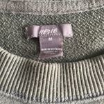 Aerie Green Lace Sweatshirt Photo 1