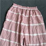 BeachLunchLounge  Pink and White tie-dyed Wide Leg Pants Photo 6