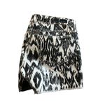 BLEULAB Reversible Printed Waxed Denim Shorts Sz 30 Black Photo 2