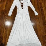 Isabel Marant White Bride Viscose Jadessi long sleeve Midi Dress sz FR 34 (US 2) Photo 11