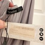 Boohoo NWT Tall Ebony Cross Back Jumpsuit Gray sz 10 Photo 3