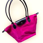 Red nylon zipper tote bag with handle Photo 0