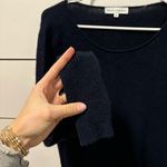 White + Warren Navy Blue 100% Cashmere Sweater Size M Photo 2