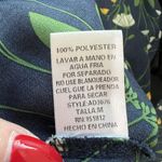 Roolee  Medium Dress Midi Navy Floral Long Sleeve Keyhole Detail Cottage Women’s Photo 8