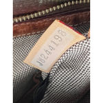 Dooney & Bourke Vintage  Crossbody Bag Tan Woven Tweed Leather‎ Trim Casual Purse Photo 12