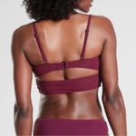 Athleta  Shirred Bra Cup Longline Bikini Top Photo 3
