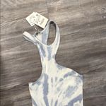ZARA  blue white tie dye asymmetrical dress small Photo 4