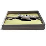 Michael Kors Pale Gold Lightning Bolt Saffiano Leather Bag Charm Keychain NIB Photo 11