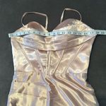 Women Full Length Prom Party Dress CrissCross Straps Leg Slit Size 8 *READ FLAWS Photo 8