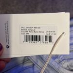 Carve Designs  Bonfire Jumpsuit Navy Byron Stripe Small NWT Linen Photo 5