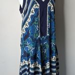 Adelyn Rae  Navy Print Handkerchief Tank Dress Photo 1